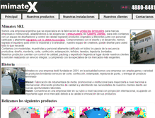 Tablet Screenshot of mimatex.com